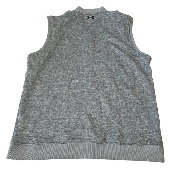 Under Armour Men's XL Loose Fit Gray 1/4 Zip Pullover Vest Golf Athletic Wear - Picture 5 of 5